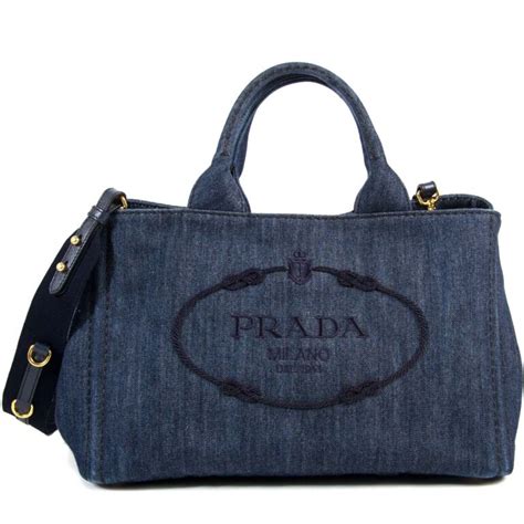 prada jeans bag|prada denim tote bag.